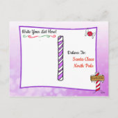 サンタからのポストカード:ホリデーブロンドのエルフ シーズンポストカード (裏面)