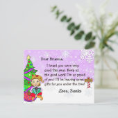 サンタからのポストカード：ホリデー・エスニック・エルフ シーズンポストカード (スタンド正面)