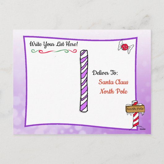 サンタからのポストカード：ホリデー・エスニック・エルフ シーズンポストカード (裏面)