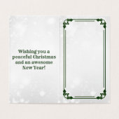 サンタからのメッセージ – 素敵なバージョンのクリスマスカード (内部フラット)