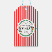 サンタからの優先トナカイ郵便　クリスマスプレゼント ギフトタグ (正面)