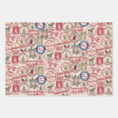 サンタからの北極クリスマスラッピング紙 ラッピングペーパーシート (正面2)