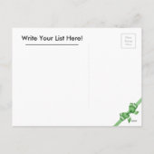 サンタからの子供へのクリスマスの郵便はがき シーズンポストカード (裏面)