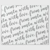 サンタからの愛と ラッピングペーパー (フラット)