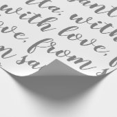 サンタからの愛と ラッピングペーパー (角)