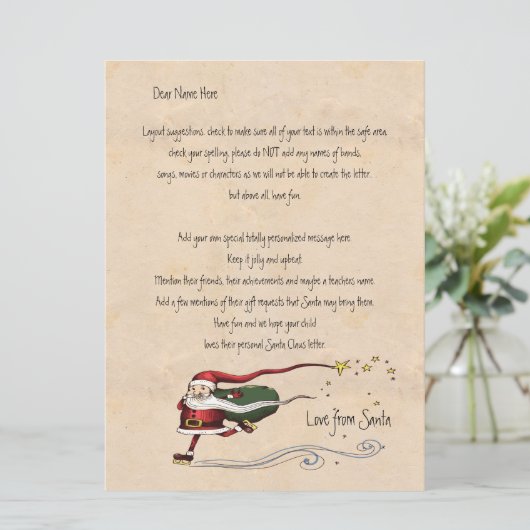 サンタからの手紙パーソナライズされた (スタンド正面)