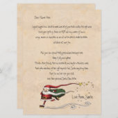 サンタからの手紙パーソナライズされた (正面/裏面)