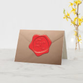 サンタからの手紙 カード (黄色い花)