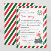 サンタからの手紙 ギフト遅延 招待状 (正面/裏面)