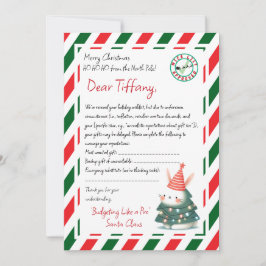 サンタからの手紙 ギフト遅延 招待状