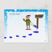 サンタからの手紙、クリスマスリスト、子供用はがき シーズンポストカード (裏面)