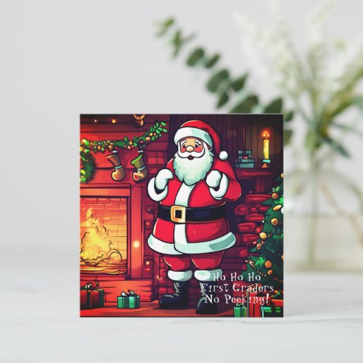 サンタからの手紙 | クリスマス与えプレゼント シーズンカード (スタンド正面)