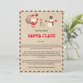 サンタからの手紙 テンプレート (スタンド正面)