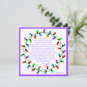 サンタからの手紙 パープルテーマ ペーパーシート シーズンカード (スタンド正面)