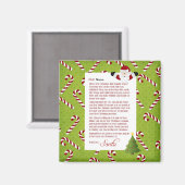 サンタからの手紙 マグネット (正面/裏面)