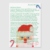 サンタからの手紙　マグネット　お名前入り (正面)