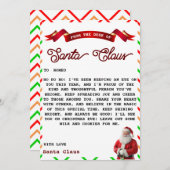 サンタからの手紙 招待状 (正面/裏面)