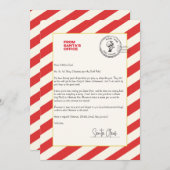 サンタからの特別な手紙 招待状 (正面/裏面)