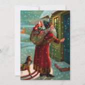 サンタからの真夜中の訪問 案内状 (正面)