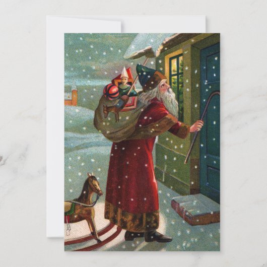 サンタからの真夜中の訪問 案内状 (正面)