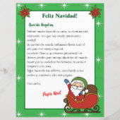 サンタからの緑子供への手紙スペインの (正面)