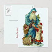 サンタからの訪問 シーズンポストカード (正面/裏面)