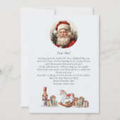 サンタからベビーへのかわいい赤緑 シーズンカード (正面)