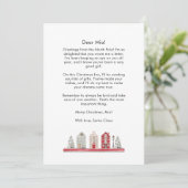 サンタからベビーへ手紙クリスマスかわいい家 シーズンカード (スタンド正面)