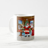 サンタからメリークリスマス コーヒーマグカップ (正面左)