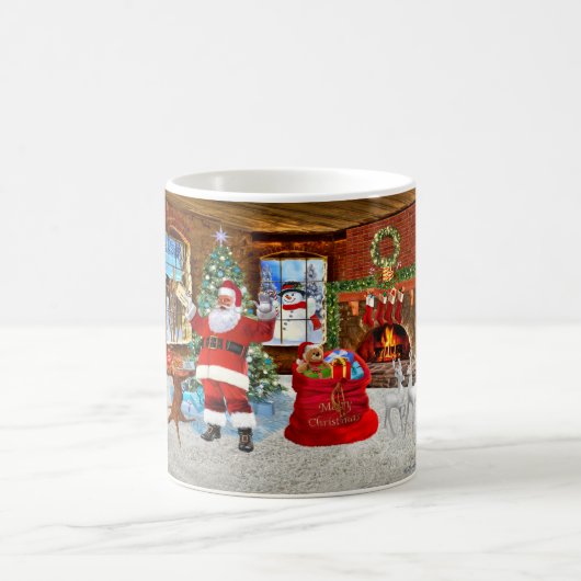 サンタからメリークリスマス コーヒーマグカップ (中央)