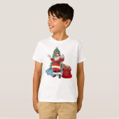 サンタからメリークリスマス Tシャツ (正面フル)