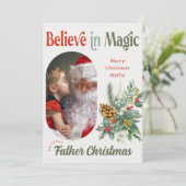 サンタから信じ魔法丸いLozenge写真 シーズンカード (スタンド正面)