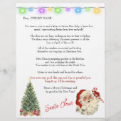 サンタから子どもへの手紙クリスマスライトツリー (正面)