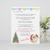 サンタから子どもへの手紙クリスマスライトツリー (スタンド正面)