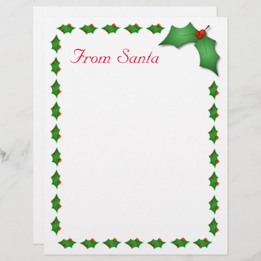 サンタから手紙 (正面/裏面)