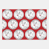 サンタから特別デリバリー3クリスマスセット ラッピングペーパーシート (正面2)