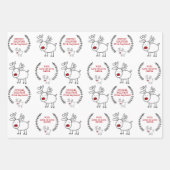 サンタから特別デリバリー3クリスマスセット ラッピングペーパーシート (正面)