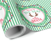 サンタから緑のの公式シストライプール ラッピングペーパー (ロールコーナー)