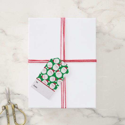 サンタから ギフトタグ (より糸付き)