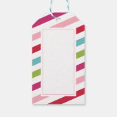 サンタから |ブライトフェスティバルストライプズ&ツリーホリデー ギフトタグ (裏面)