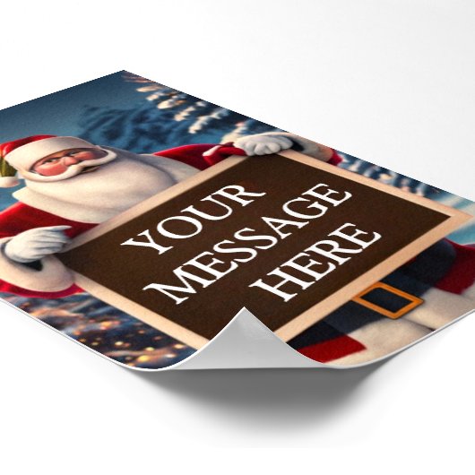 サンタから，愛と：あなたのテーラードフェスティバルメッサ ポスター (角)