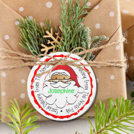 サンタかわいいマンガ特別配達クリスマスから フェイバータグ