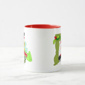 サンタかわいい蜂およびBeelieveのマグ マグカップ (中央)