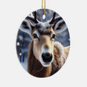 サンタかわいらしスはトナカイ セラミックオーナメント (右)