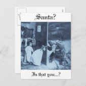 サンタか。  それはありますか。 ヴィンテージのビクトリア時代の人のクリスマス シーズンポストカード (正面/裏面)