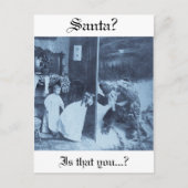 サンタか。  それはありますか。 ヴィンテージのビクトリア時代の人のクリスマス シーズンポストカード (正面)