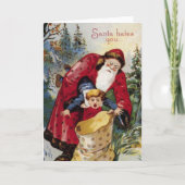 サンタがあなたを憎む – ヴィンテージおもしろいクリスマスカード シーズンカード (正面)