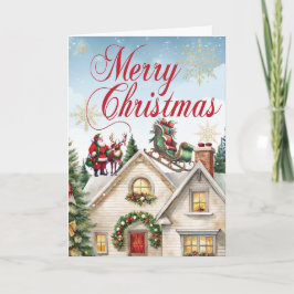 サンタがそりの住宅保険に墜落 シーズンカード