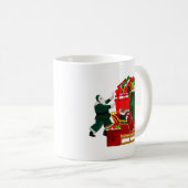 サンタがそりを詰める コーヒーマグカップ (正面右)