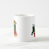 サンタがそりを詰める コーヒーマグカップ (中央)